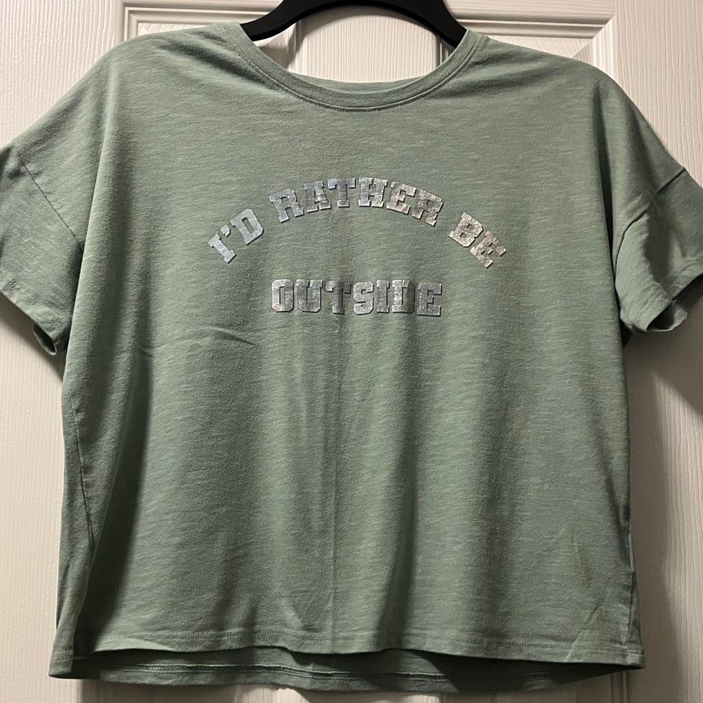 Athletic Works Sage Green Short-Sleeve Graphic Tee